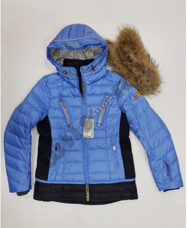 Куртка горнолыжная зимняя женская Bogner 8060 ( голубая )
