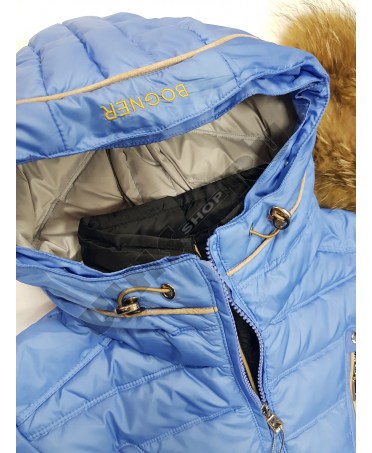 Куртка горнолыжная зимняя женская Bogner 8060 ( голубая )