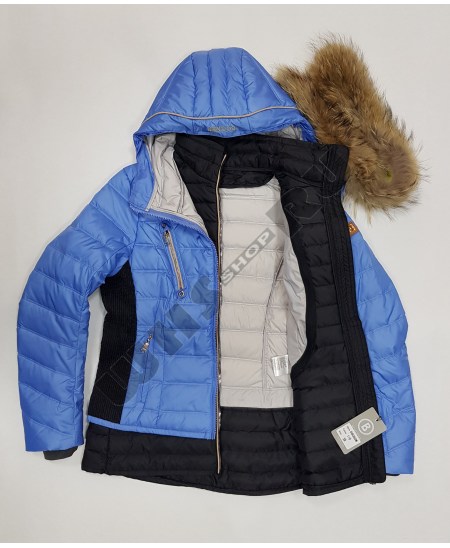 Куртка горнолыжная зимняя женская Bogner 8060 ( голубая )