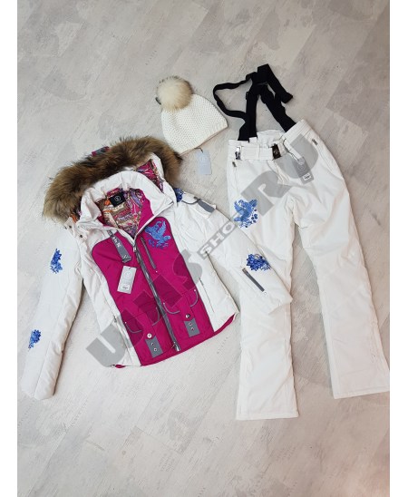 Куртка + Брюки Горнолыжные женские  Bogner 3198 белорозовый -35