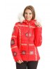 Горнолыжная женская куртка женская Bogner 75029 красная  -35*