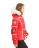 Горнолыжная женская куртка женская Bogner 75029 красная  -35*