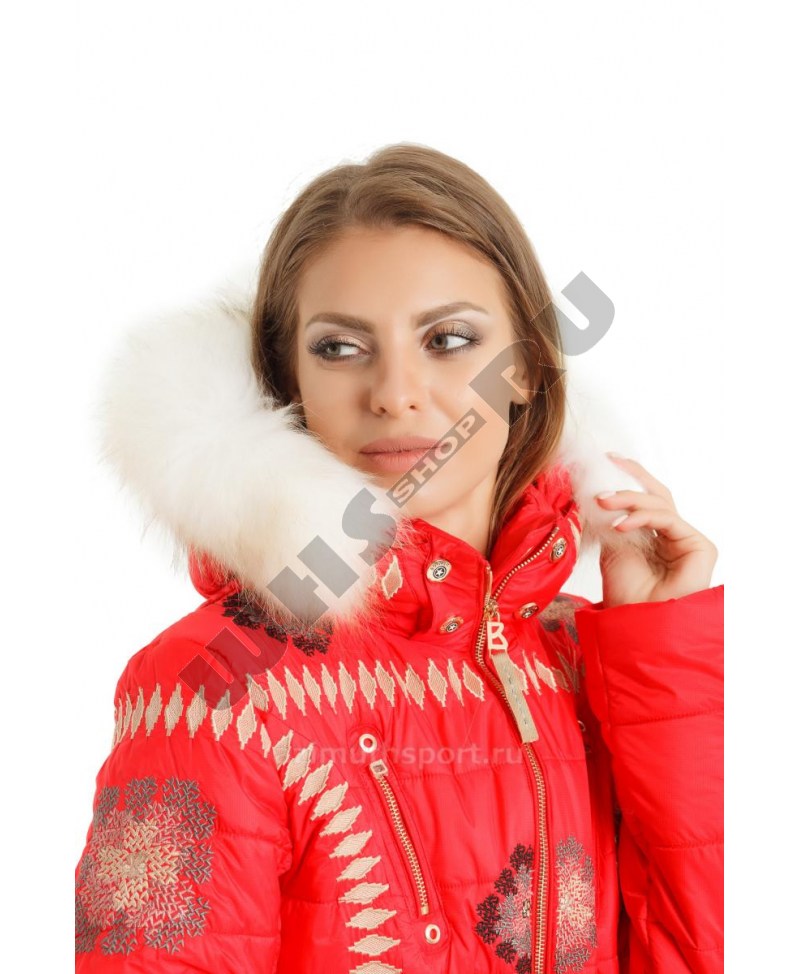 Горнолыжная женская куртка женская Bogner 75029 красная  -35*
