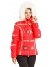Горнолыжная женская куртка женская Bogner 75029 красная  -35*