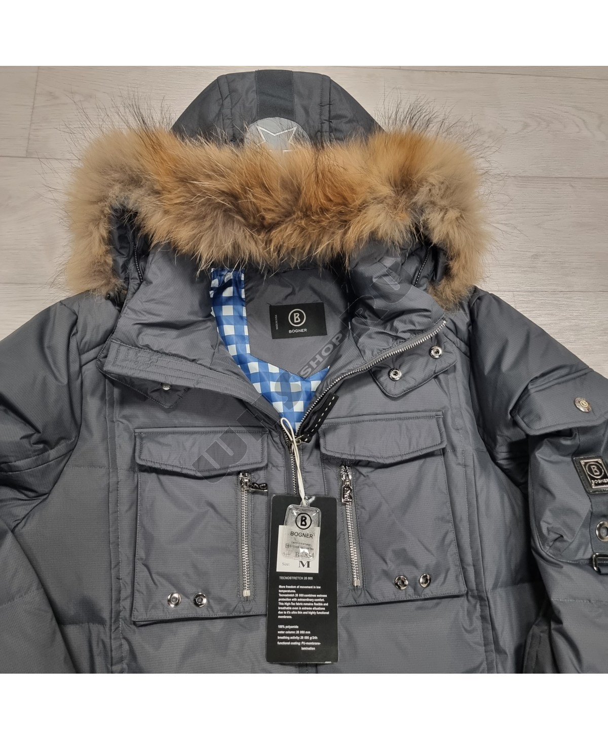 Куртка горнолыжная Bogner 6834 -35 °C  (темно серый )