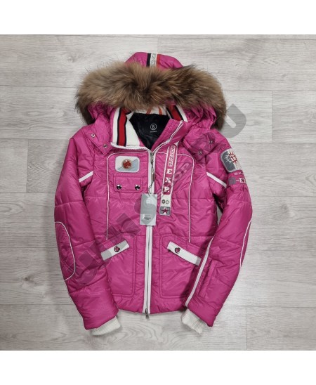 Стильная зимняя горнолыжная женская куртка Bogner 3197 (Телемагента ) -35*