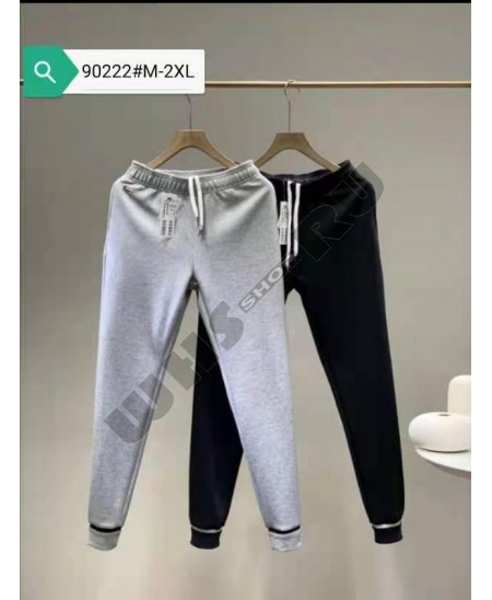 Спортивные мужские трикотажные на манжете брюки Lacoste 90222