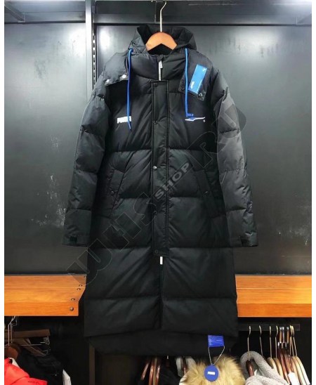 Пальто пуховое молодёжное PUMA 2635 черное на -35С