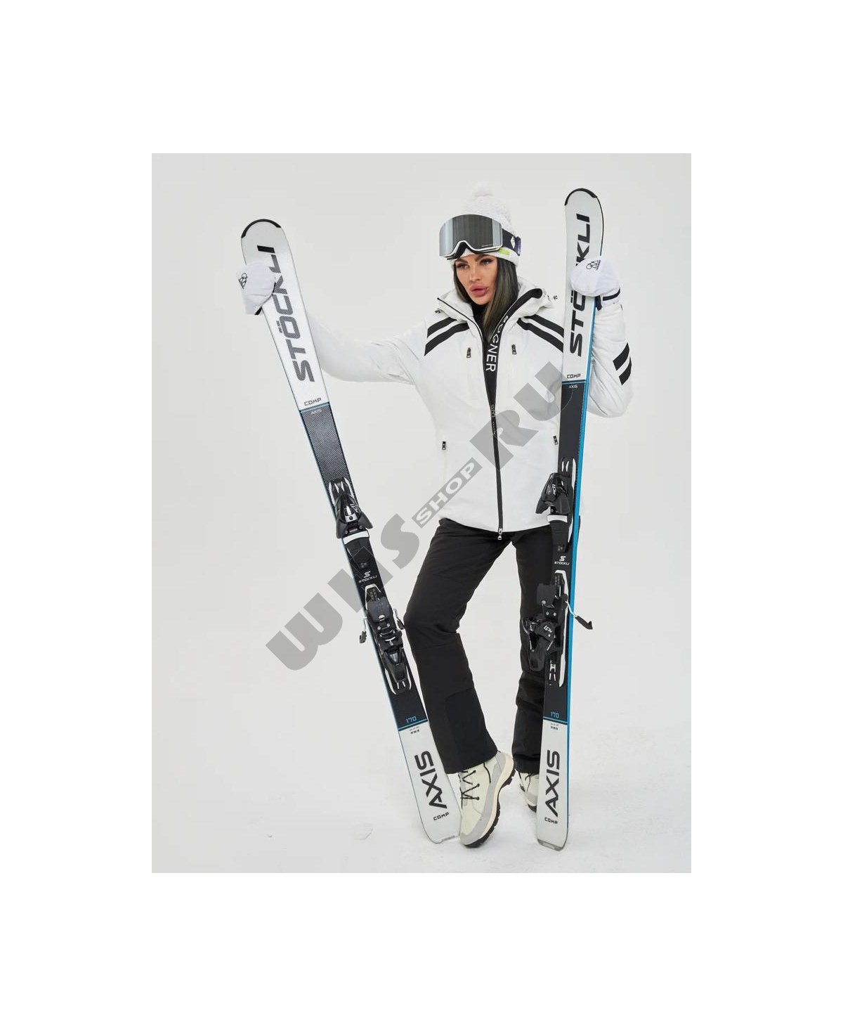 стильная горнолыжная женская костюм  Bogner 3147 -35 °C ( белая)