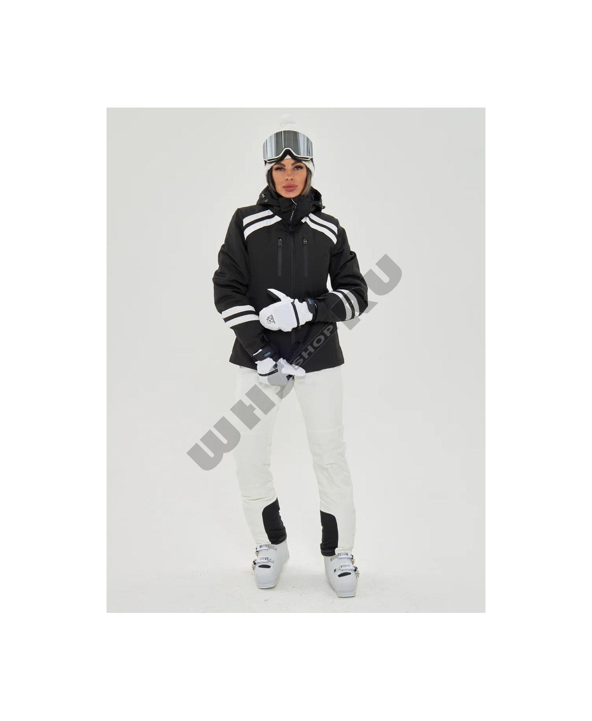 стильная горнолыжная женская костюм  Bogner 3147 -35 °C ( черный )