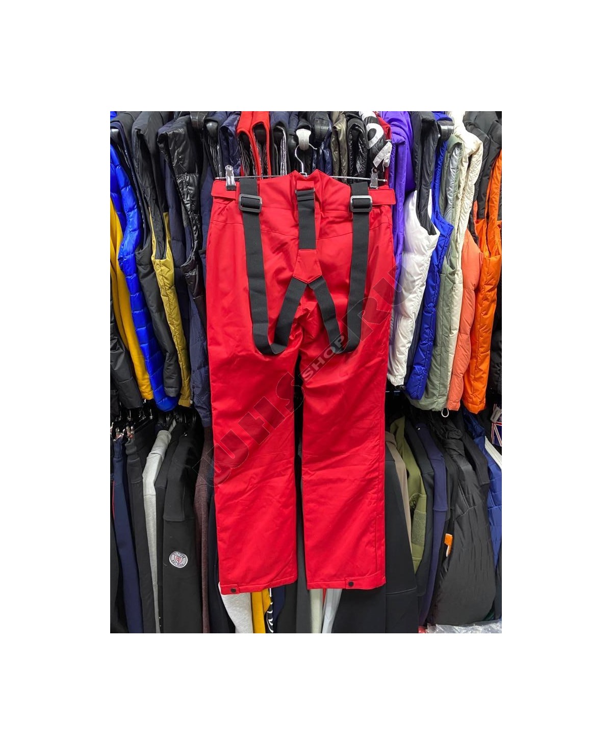 Женские оригинальные зимние горнолыжные брюки WHS 5274210 красный