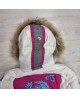 Горнолыжная женская куртка Bogner 3198 -35* Бело - Розовая