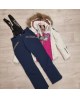 Горнолыжная женская куртка Bogner 3198 -35* Бело - Розовая