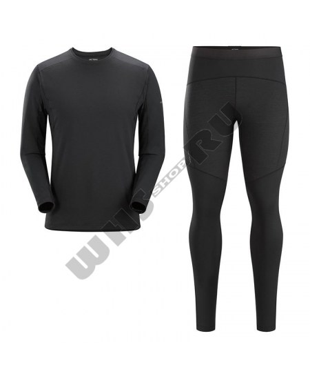 Элитное мужское горнолыжное термобелье Arcteryx 22838 черное