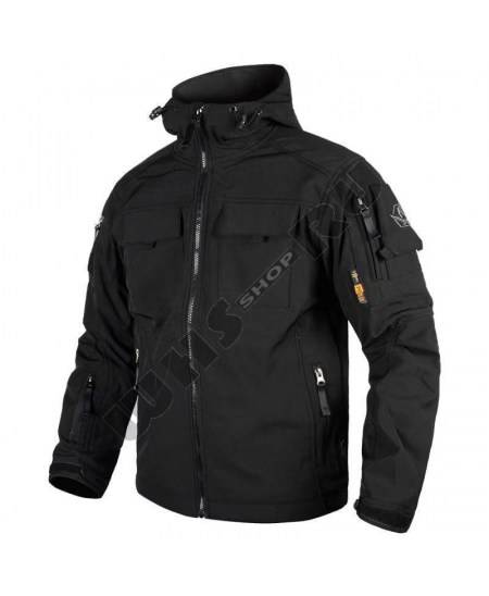 Мужская Тактическая куртка Windstopper Softshell  726 GEAR черная