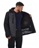 Горнолыжная мужская куртка Bogner 6403  -35* Серо-Черная