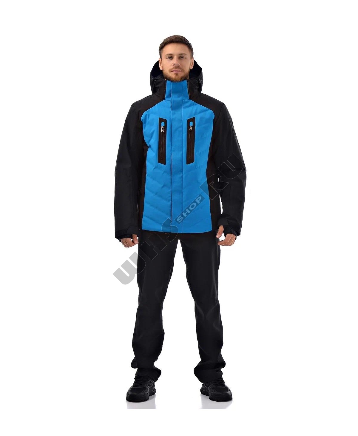 Горнолыжная мужская куртка Bogner 6403  -35* Небесно-Черная