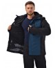 Горнолыжная мужская куртка Bogner 6403  -35* Лазурно-Черная